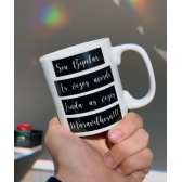 Caneca Sou Bipolar As vezes Acordo Linda As Vezes Maravilhsa