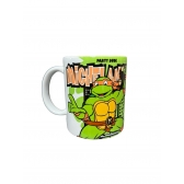 Caneca Reta Tartarugas Ninjas Clássicas Michelangelo